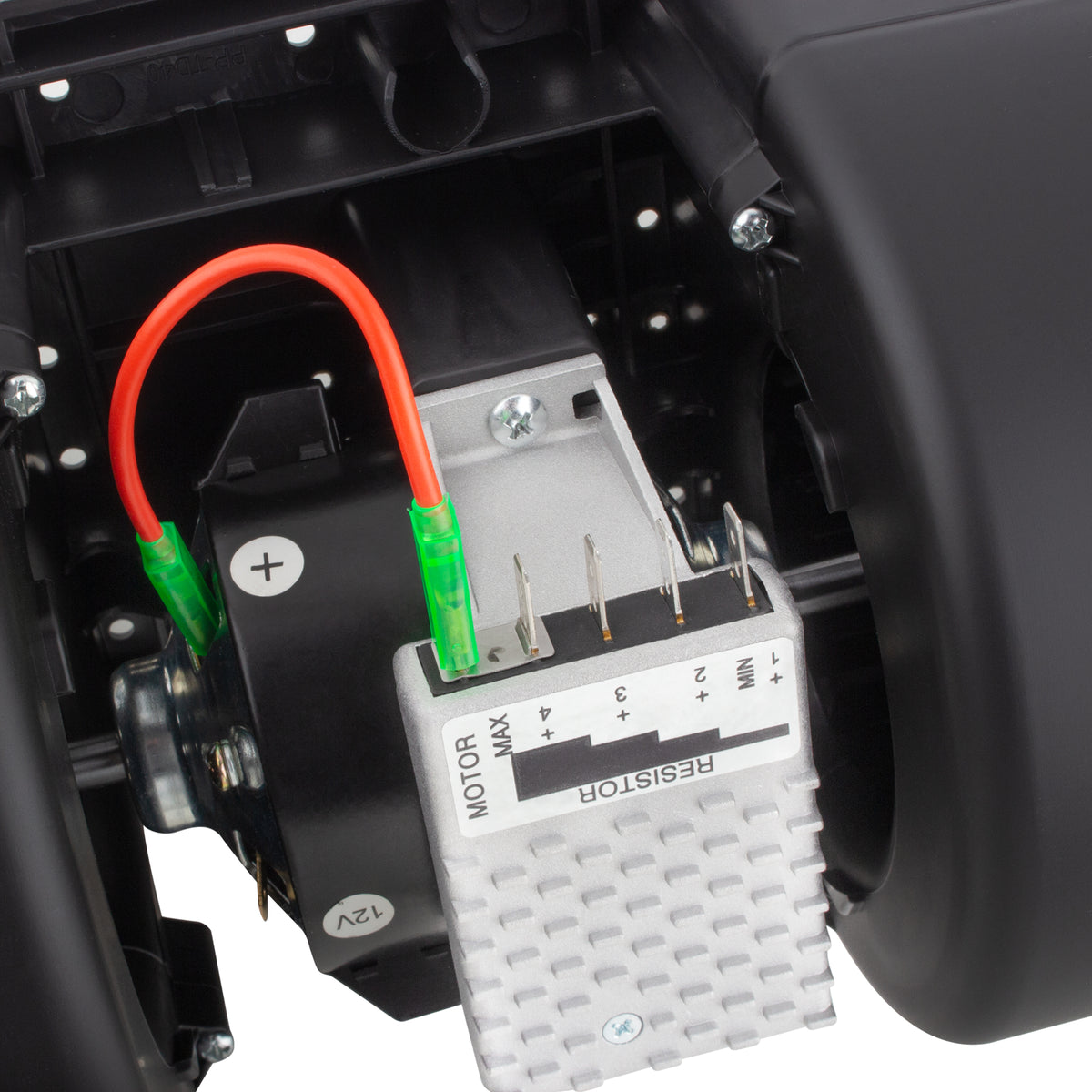 BOXI Blower Motor Assembly Fits for Dual Wheel 12 V with 3 Speed Resistor — product photo 7