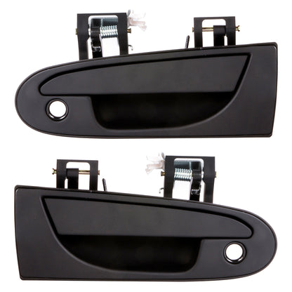 BOXI Front Driver & Passenger Exterior Outside Door Handle Black for Mitsubishi Eclipse for Dodge