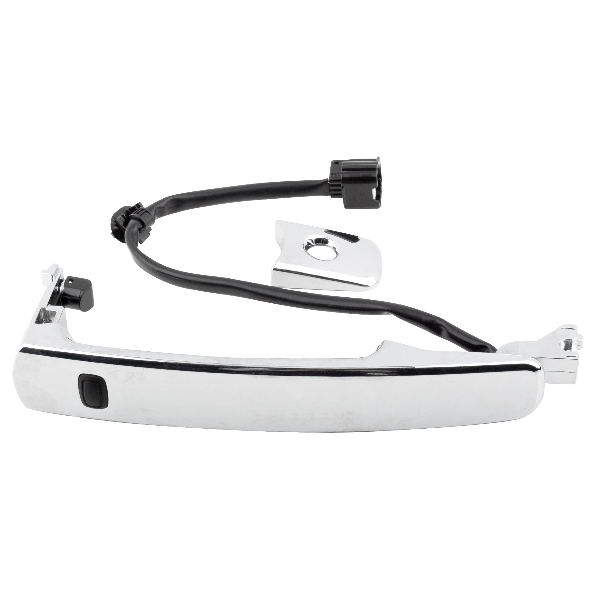 BOXI Exterior Chrome Door Handle Front Left Driver Side with Keyhole