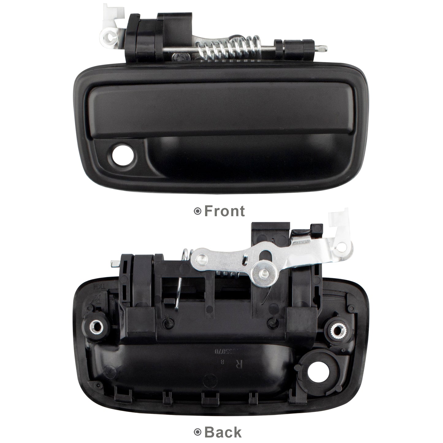 BOXI Exterior Door Handle Front Left & Right Pair with Key Hole - Replacement for 1995-2004 Toyota — product photo 4