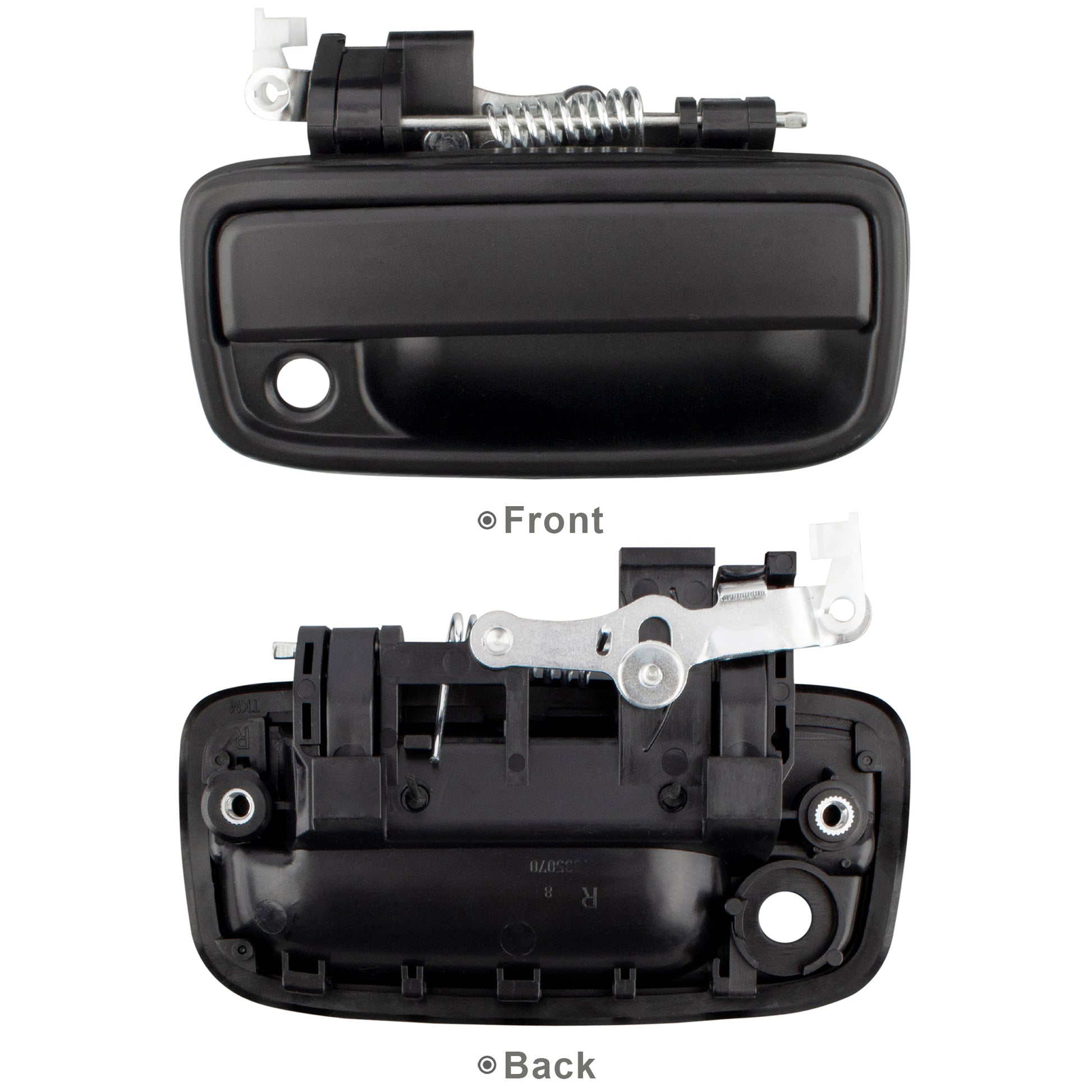 BOXI Exterior Door Handle Front Left & Right Pair with Key Hole - Replacement for 1995-2004 Toyota — product photo 4