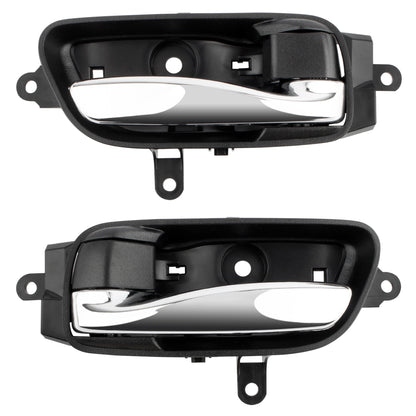 BOXI 2pcs Front/Rear + Left/Right Side Interior Door Handles for Nissan Altima Pathfinder Titan