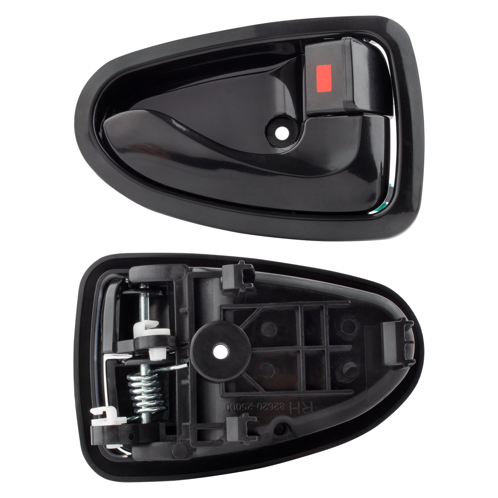 BOXI 8pcs Exterior Inside Interior Door Handles fit for Hyundai Accent 2000-06 Black 8261025000 — product photo 2