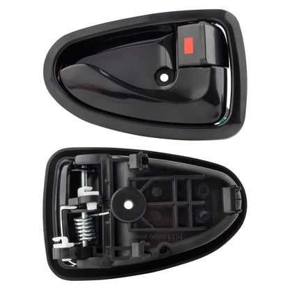 BOXI 8pcs Exterior Inside Interior Door Handles fit for Hyundai Accent 2000-06 Black 8261025000 — product photo 2