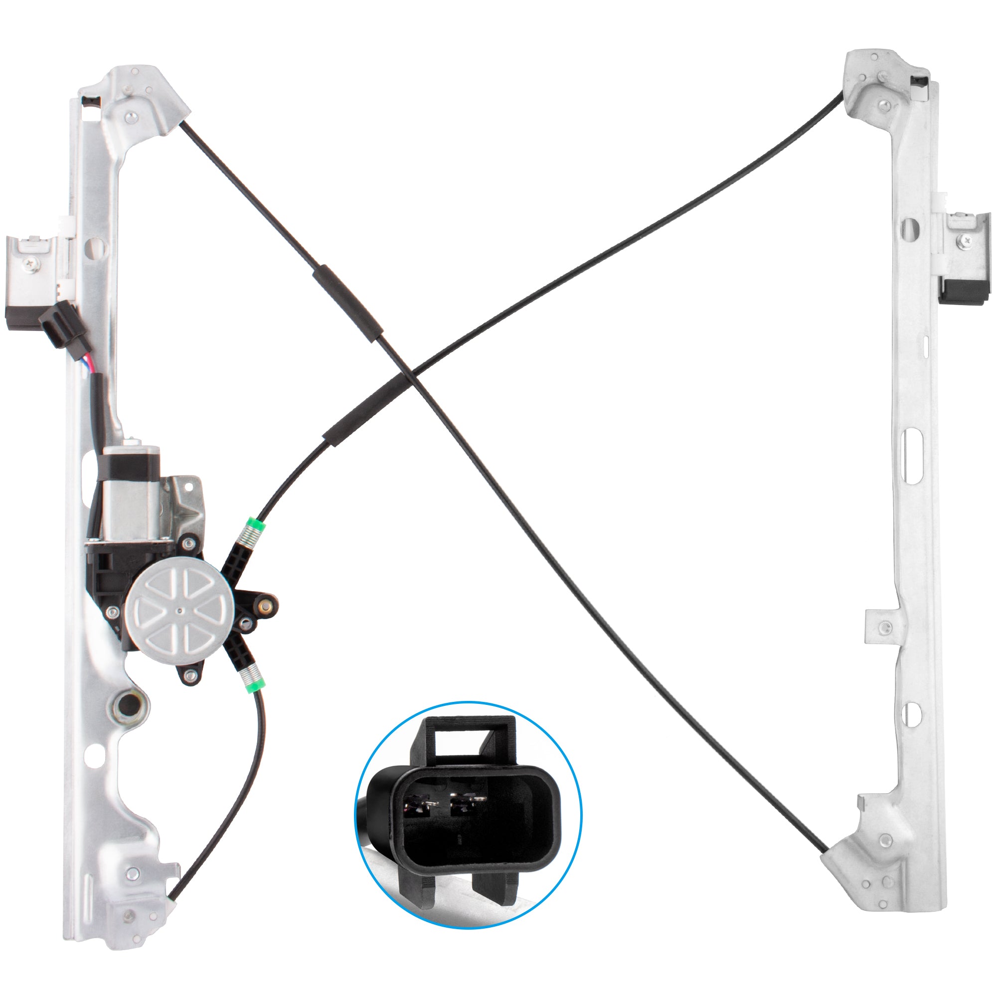 BOXI 741-644 Front Driver Side Power Window Regulator Fits for Chevy Suburban Silverado 1500 2500