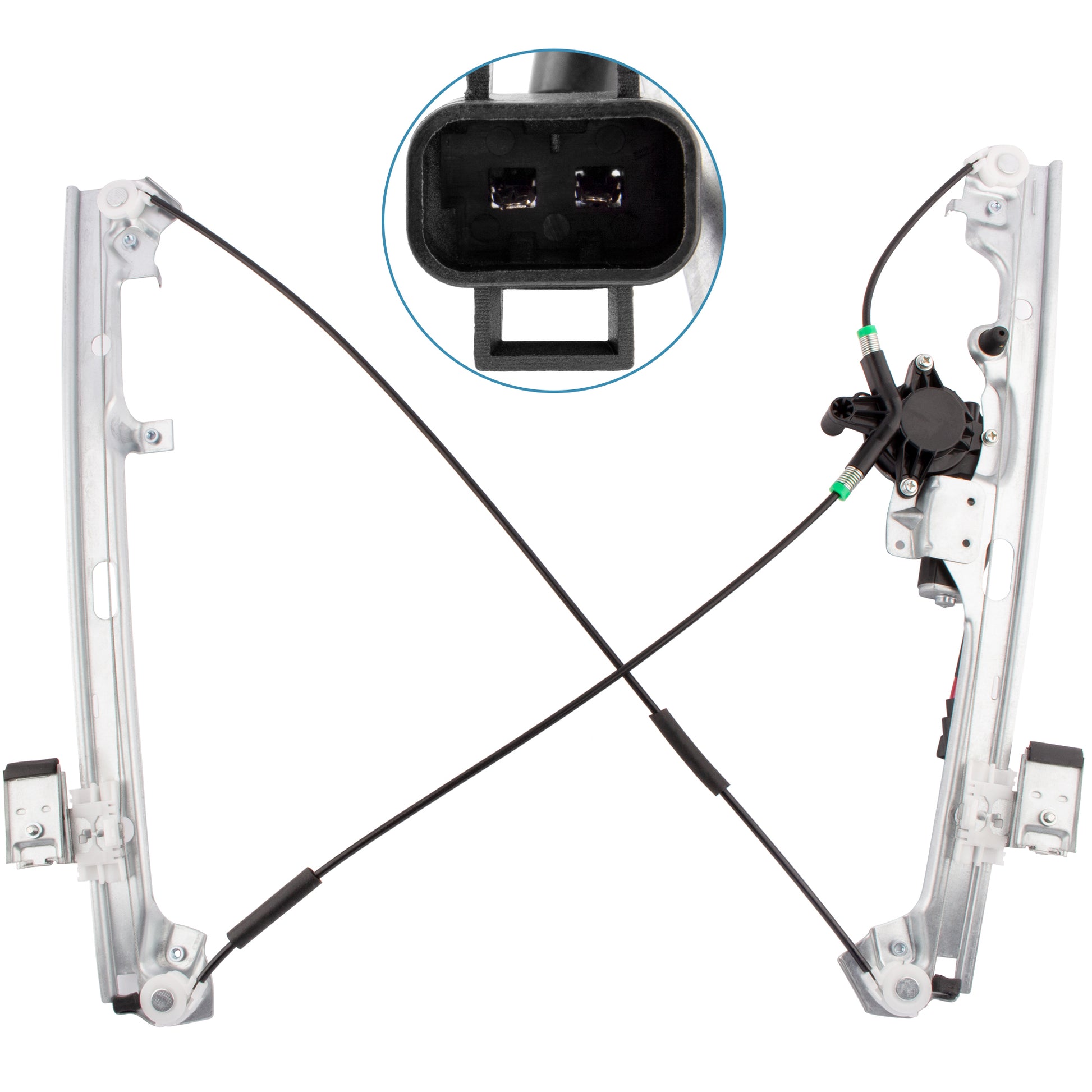 BOXI Front Right Passenger Side Power Window Regulator with Motor Fits for Chevy Silverado Tahoe