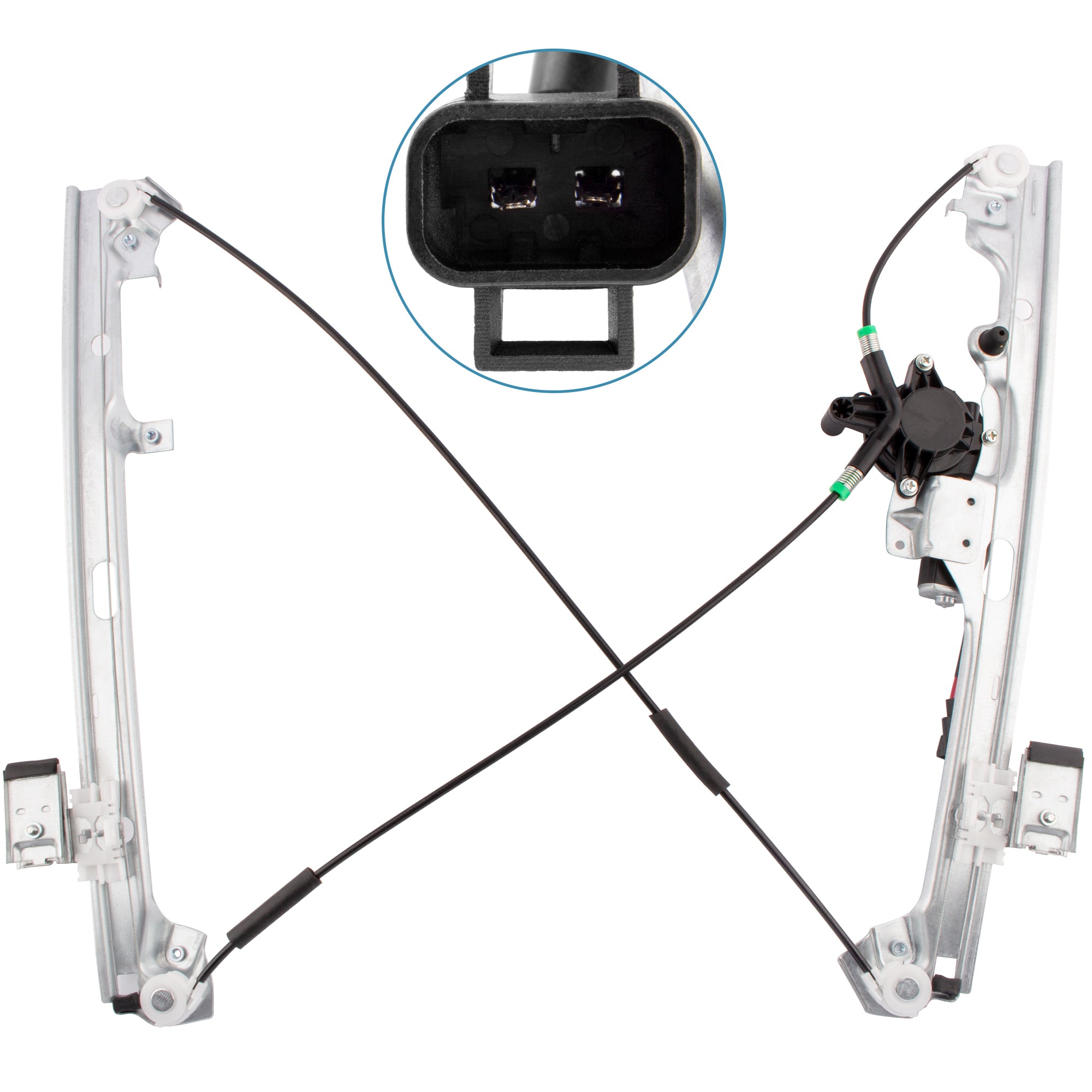 BOXI Front Right Passenger Side Power Window Regulator with Motor Fits for Chevy Silverado Tahoe
