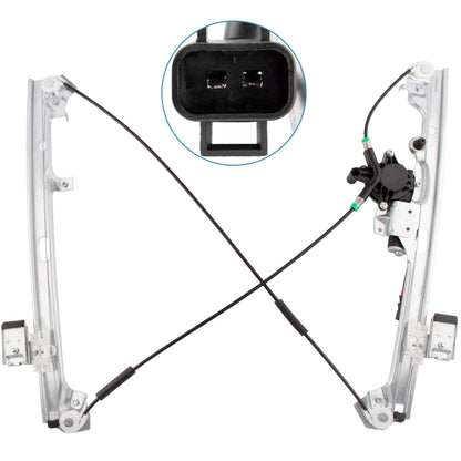 BOXI Front Right Passenger Side Power Window Regulator with Motor Fits for Chevy Silverado Tahoe