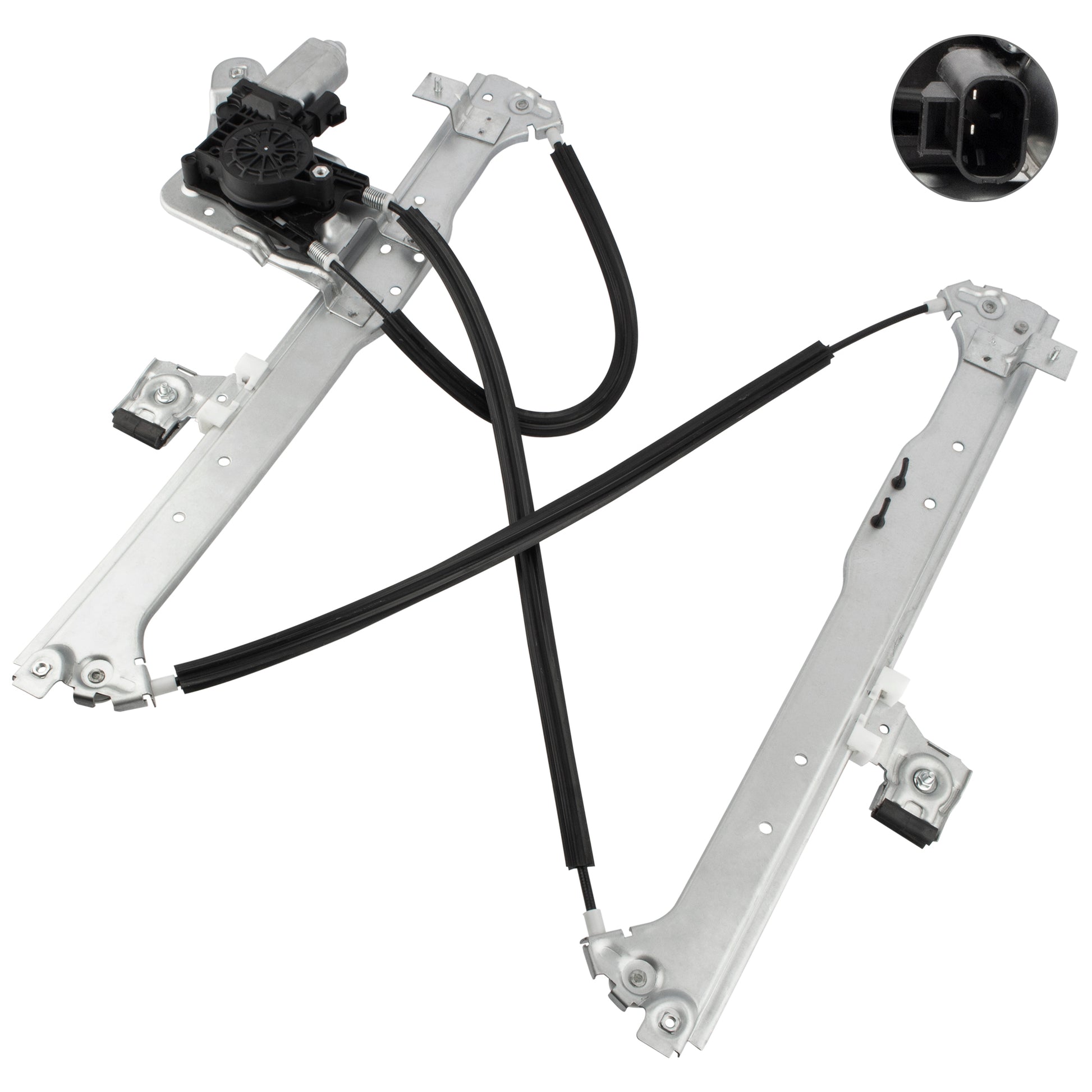 BOXI Rear Left Driver Side Power Window Regulator with Motor for Chevy Suburban & Avalanche 1500 — product photo 2