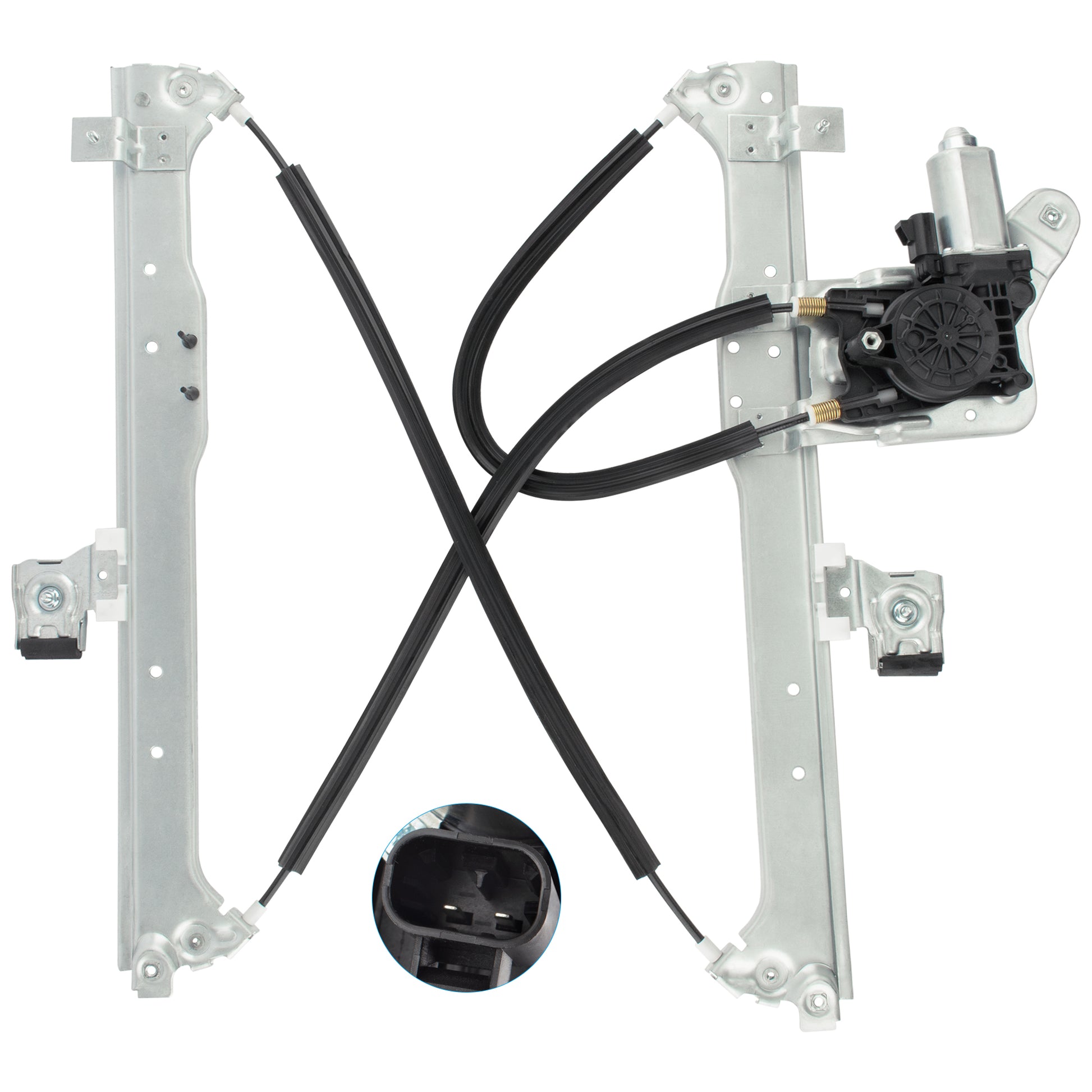 BOXI Rear Right Passenger Side Power Window Regulator & Motor Fit for Chevy Suburban & Avalanche