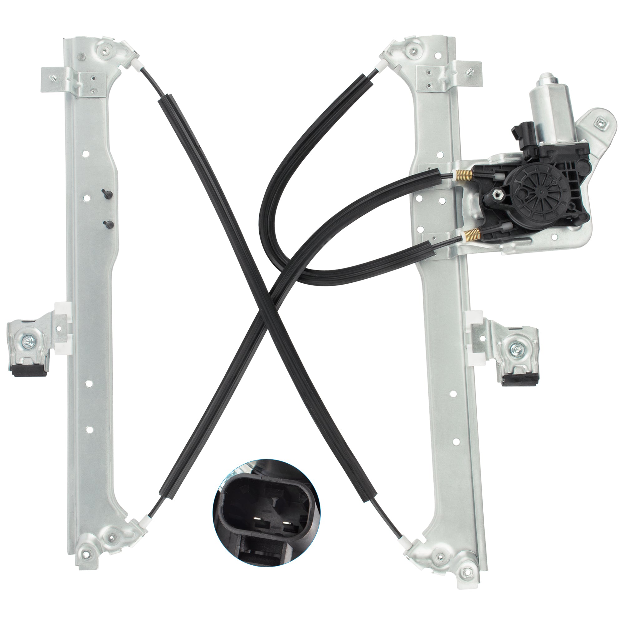 BOXI Rear Right Passenger Side Power Window Regulator & Motor Fit for Chevy Suburban & Avalanche