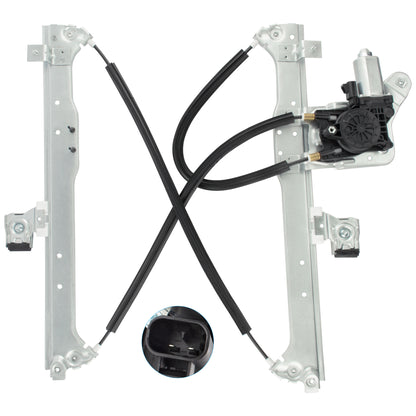 BOXI Rear Right Passenger Side Power Window Regulator & Motor Fit for Chevy Suburban & Avalanche