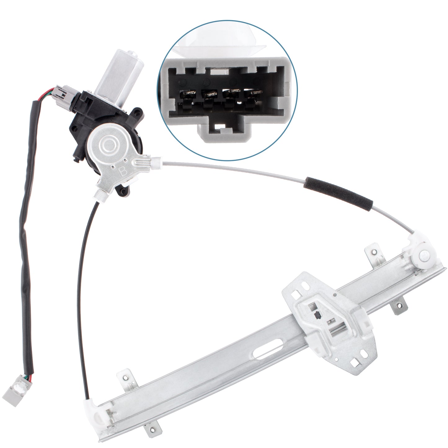 BOXI Front Left Driver Side Power Window Regulator with Motor Fits for Honda Civic 2001 2002-2005