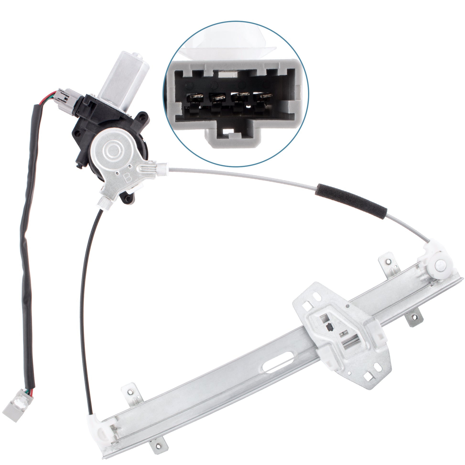 BOXI Front Left Driver Side Power Window Regulator with Motor Fits for Honda Civic 2001 2002-2005