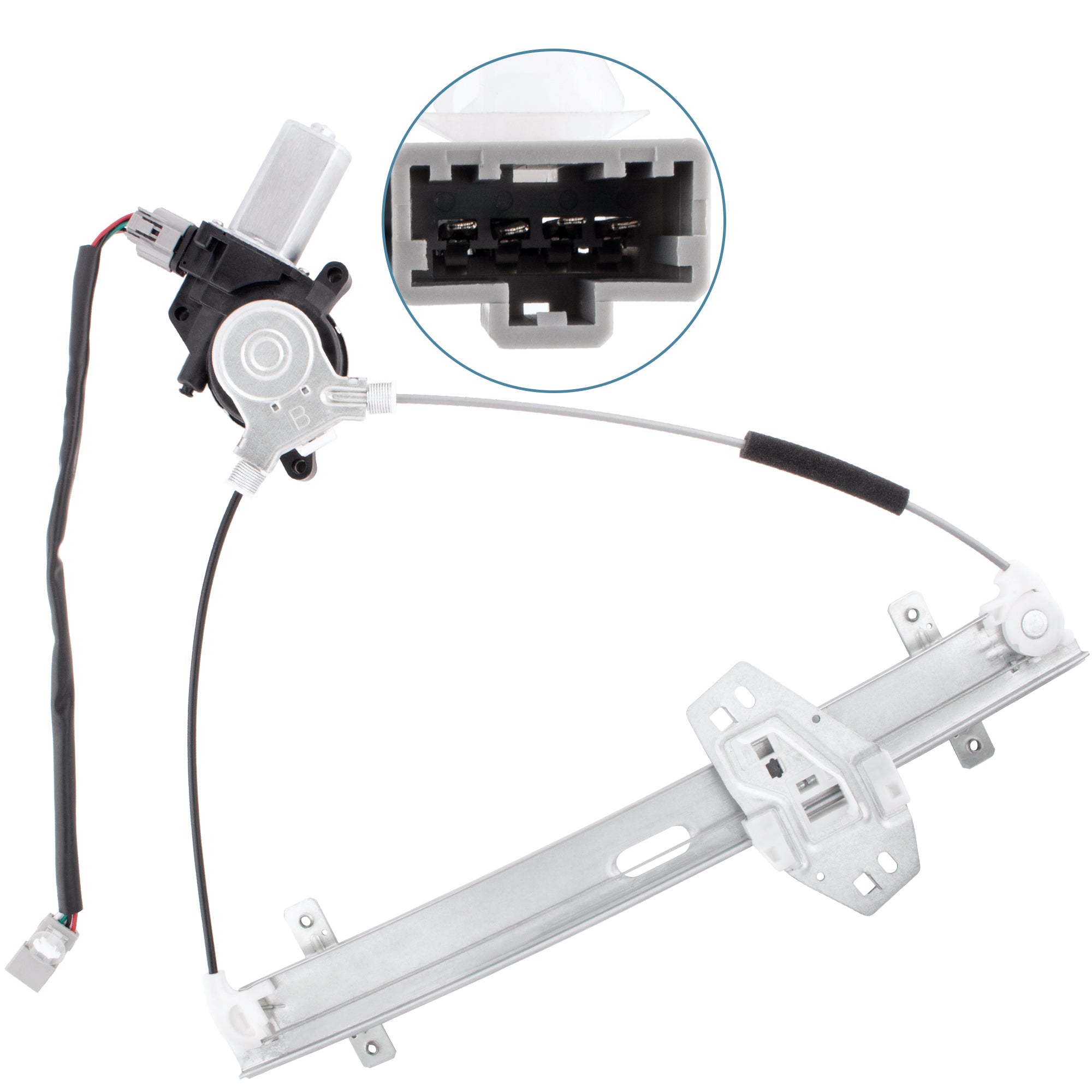 BOXI Front Left Driver Side Power Window Regulator with Motor Fits for Honda Civic 2001 2002-2005