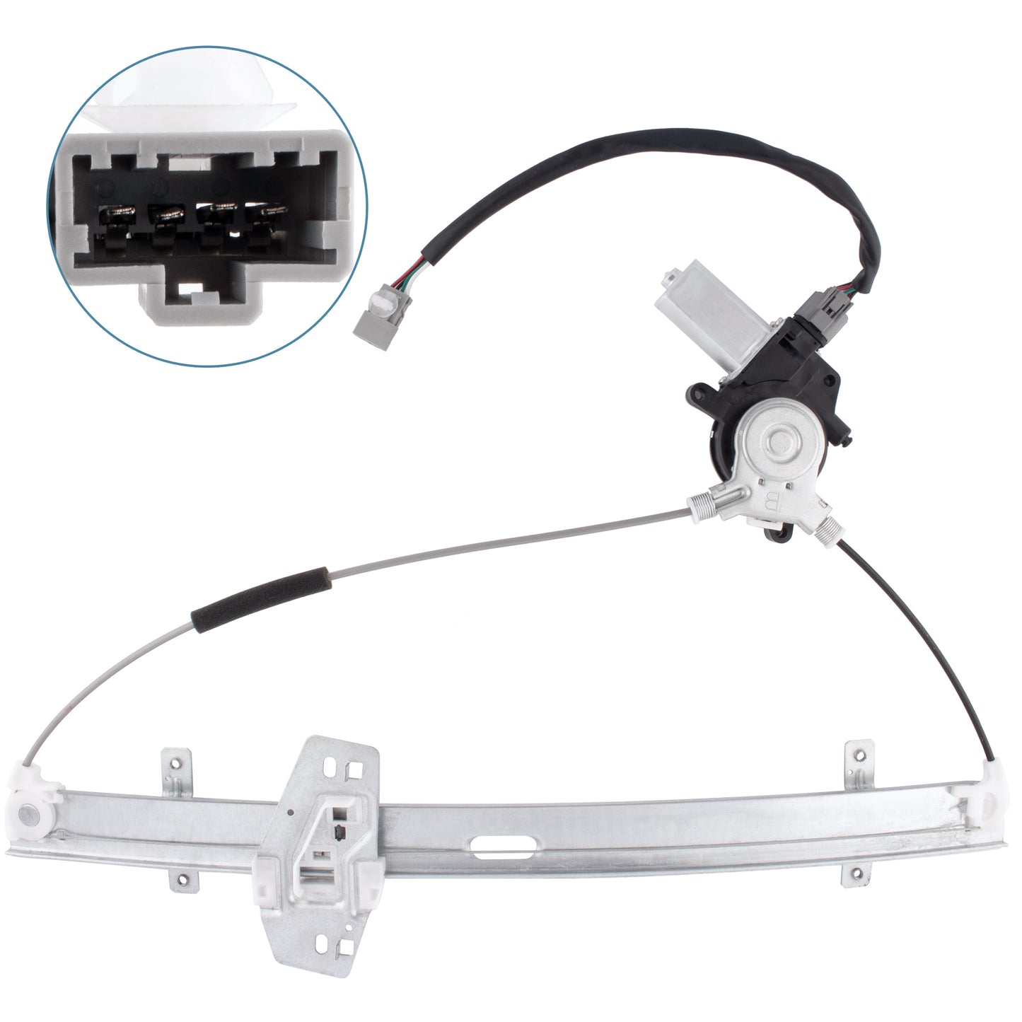 BOXI Front Left Driver Side Power Window Regulator with Motor Fits for 1999 2000 2001 2002