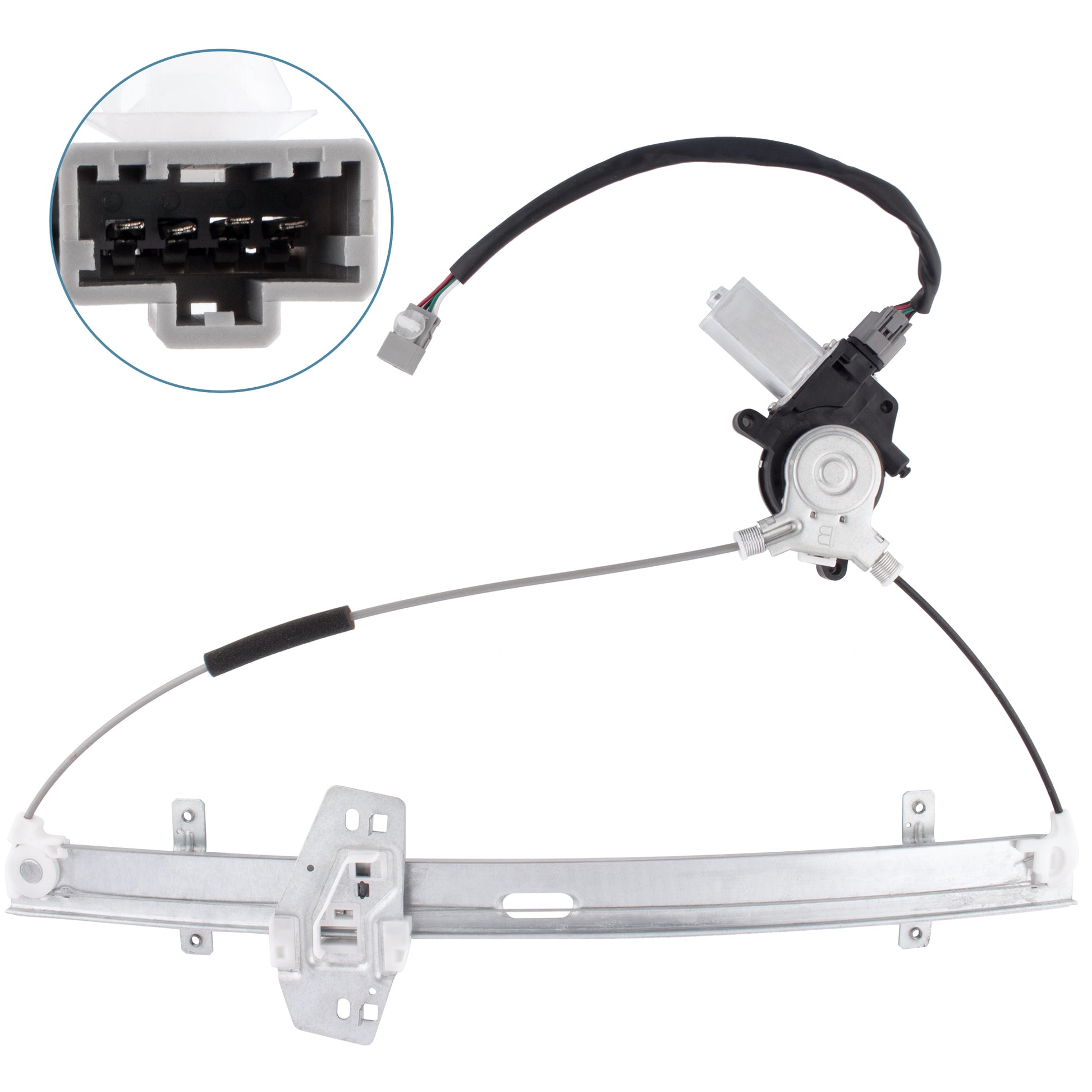 BOXI Front Left Driver Side Power Window Regulator with Motor Fits for 1999 2000 2001 2002