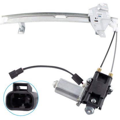 BOXI 741-709 Rear Right Passenger Side Power Window Regulator with Motor fit for Buick Century
