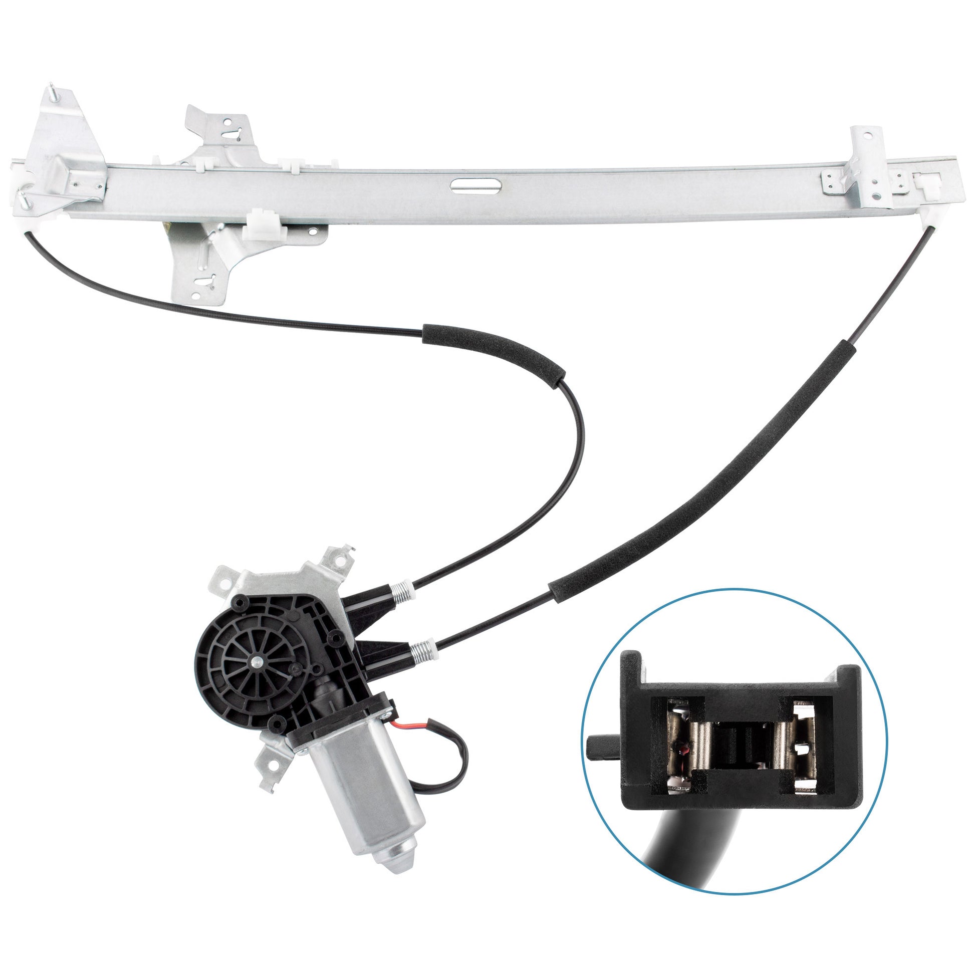 BOXI 1C2Z1523201AA 741-586 Front Driver Side Power Window Regulator and Motor Assembly Fit for Ford