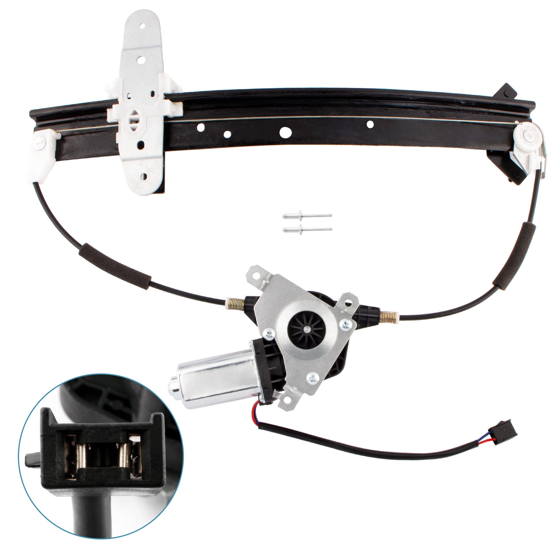 BOXI 741-678 Rear Passenger Side Power Window Regulator and Motor Assembly Compatible for Select