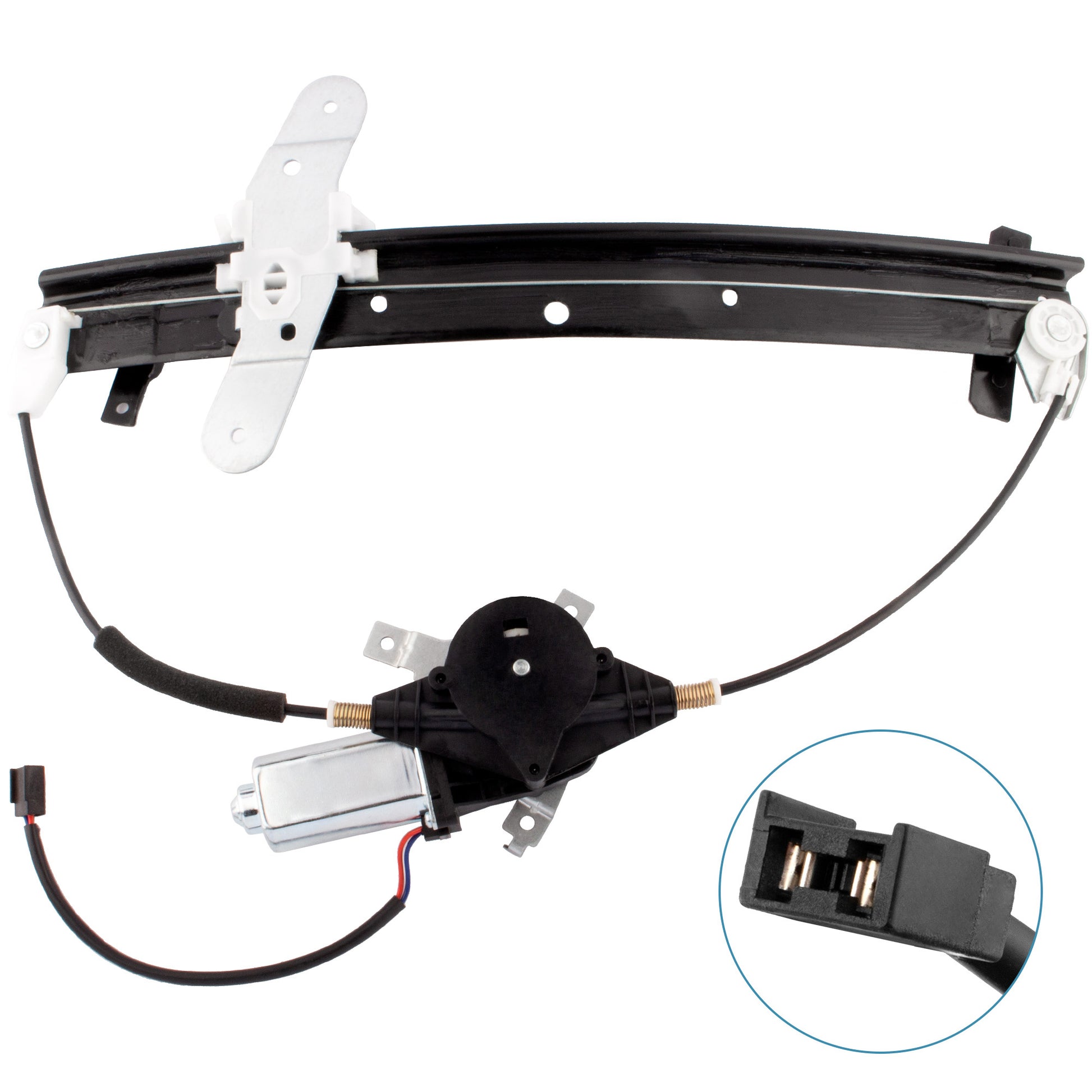BOXI 741-665 6W7Z5423208AA Front Right Passenger Side Power Window Regulator with Motor Assembly