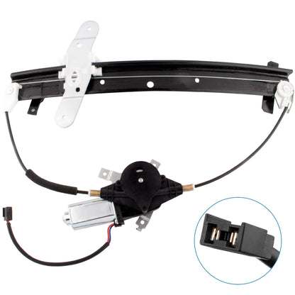 BOXI 741-665 6W7Z5423208AA Front Right Passenger Side Power Window Regulator with Motor Assembly