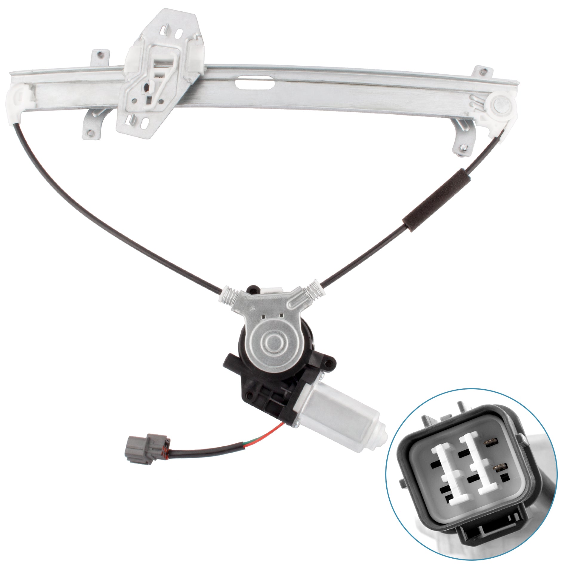 BOXI 741-307 72210SDAA02 Front Right Passenger Side Power Window Regulator with Motor Assembly