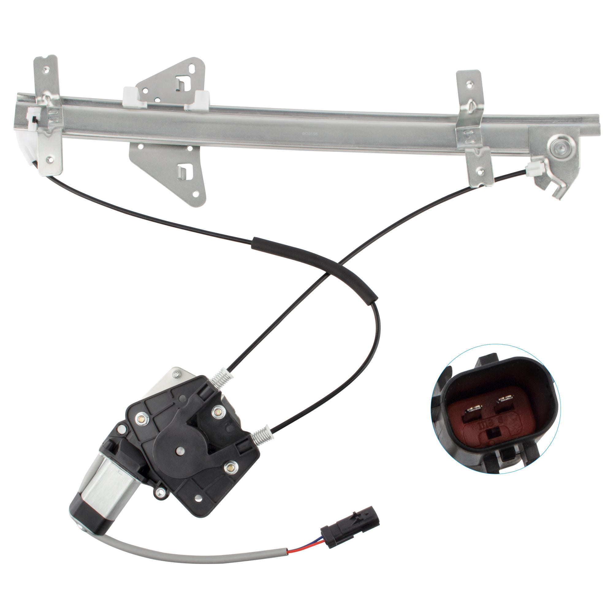 BOXI 741-648 5066430AA Front Right Passenger Side Power Window Regulator with Motor Fit for DOD-ge