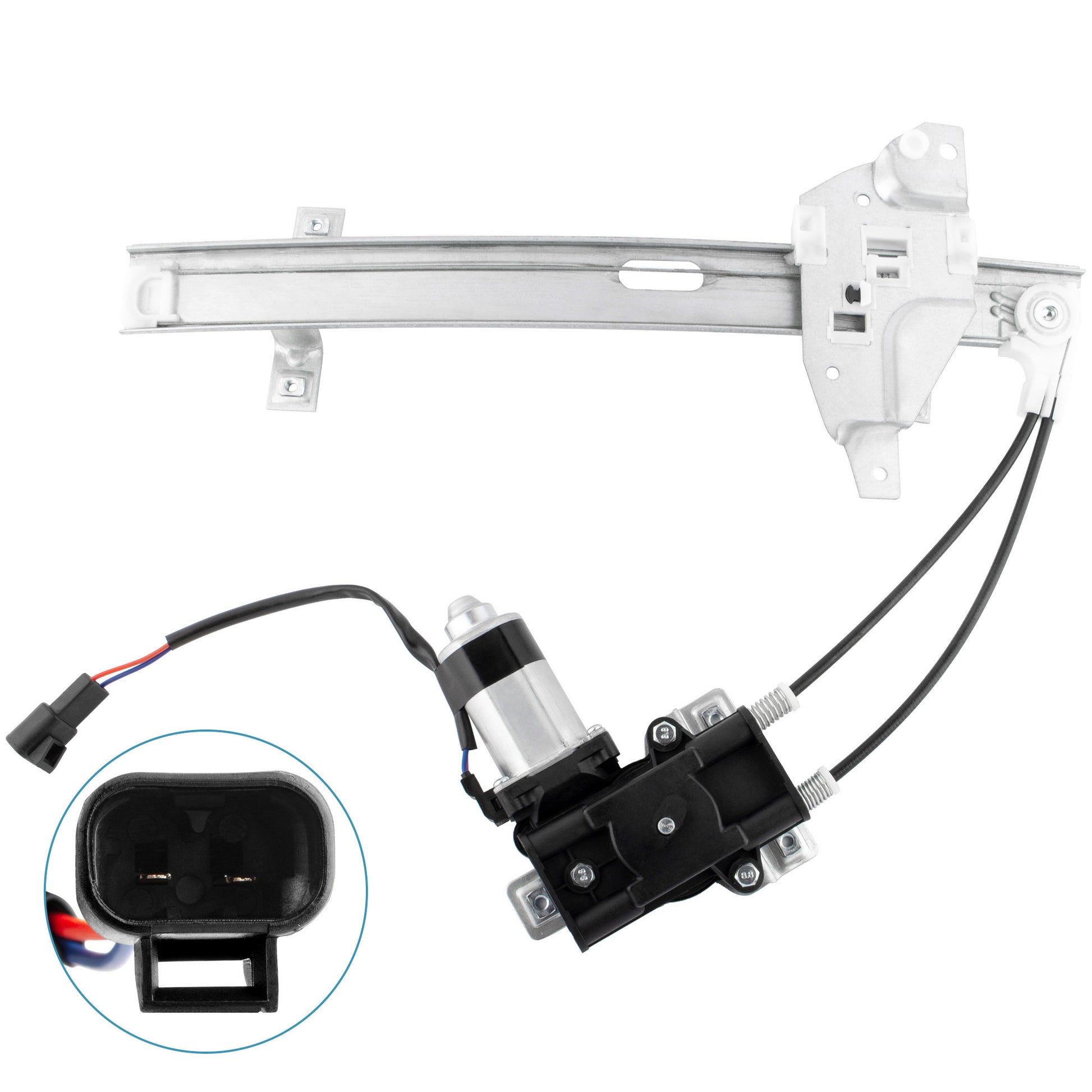 BOXI 741-709 10321733 Rear Right Passenger Side Power Window Regulator with Motor Fit for Buick