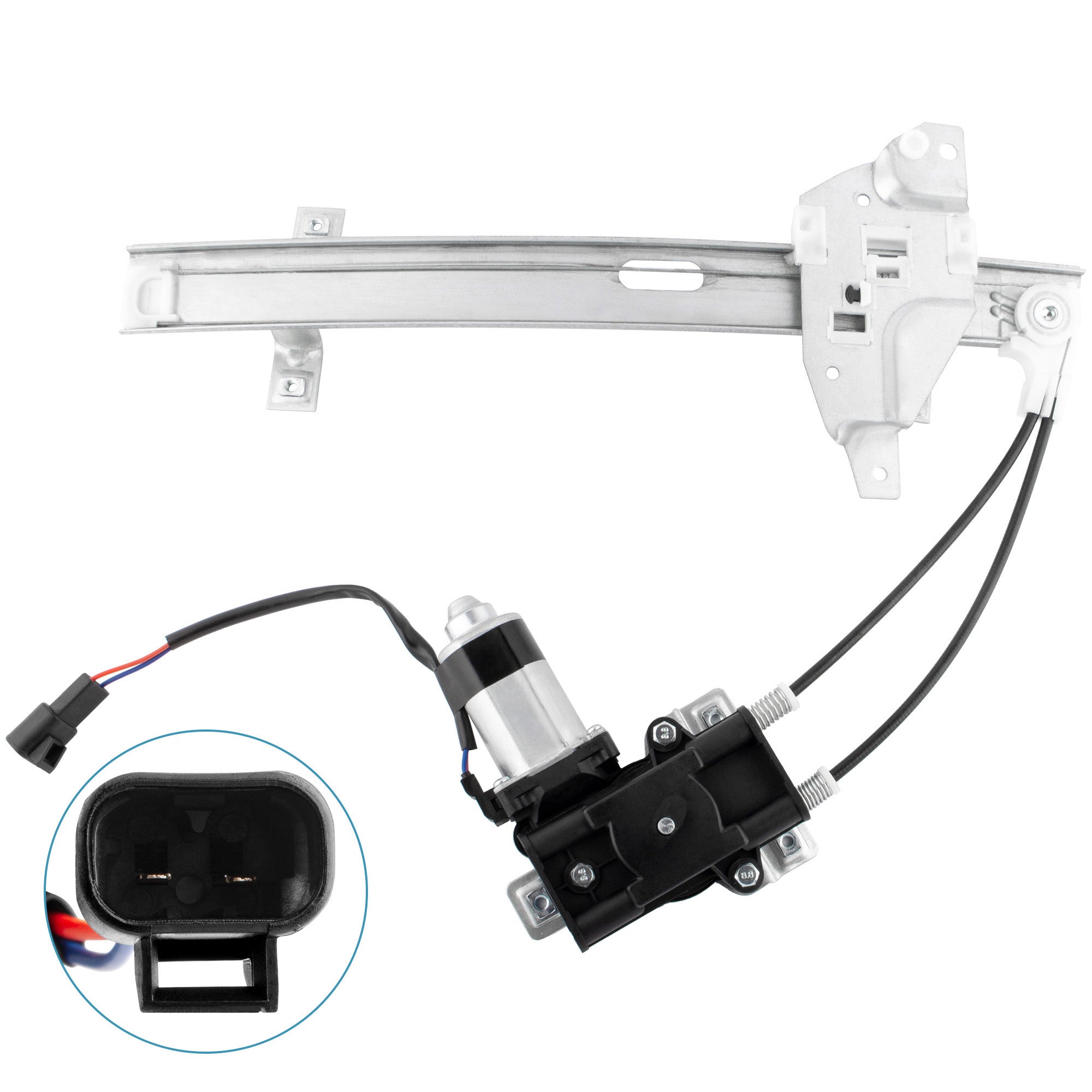 BOXI 741-709 10321733 Rear Right Passenger Side Power Window Regulator with Motor Fit for Buick