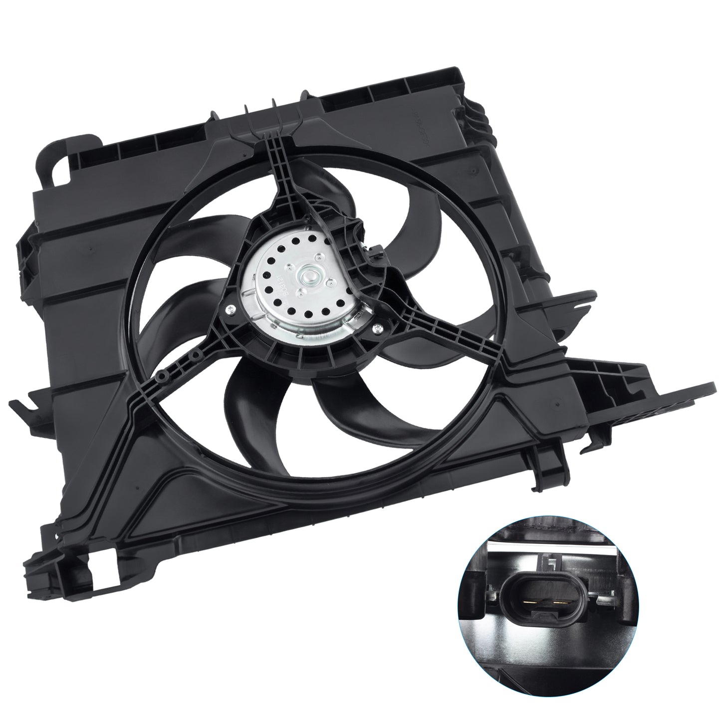BOXI Engine Cooling Fan Assembly for 2007 2008 2009 2010 2011 2012 2013 2014 2015 for Smart Car