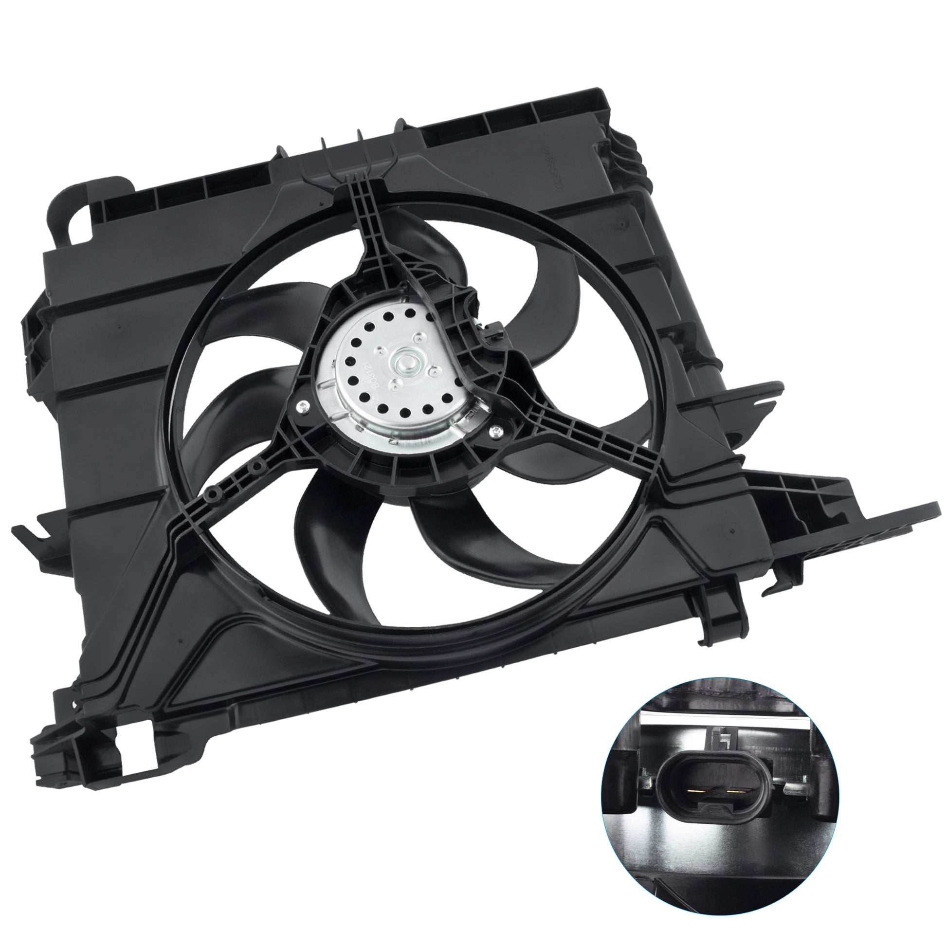 BOXI Engine Cooling Fan Assembly for 2007 2008 2009 2010 2011 2012 2013 2014 2015 for Smart Car