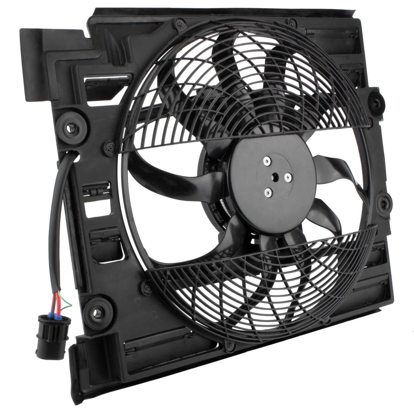 BOXI 620-904 Engine Cooling Fan Assembly Fits for BMW 5 Series E39 525i 528i 530i 540i M5 1999 2000 — product photo 3