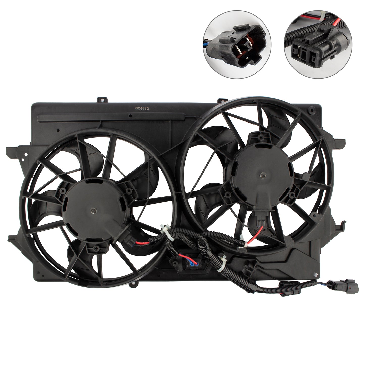 BOXI Engine Cooling Fan Assembly Fits for 2001 2002 2003 2004 for Ford Focus — product photo 2