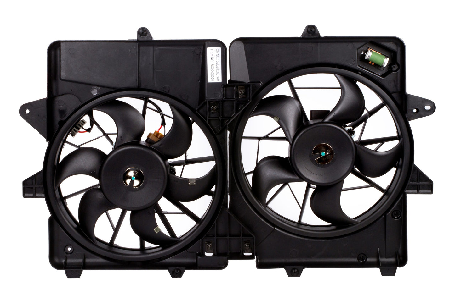 BOXI Radiator Cooling Fan Assembly Fit for Ford Escape Hybrid 2006-2012