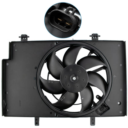 BOXI 621-503 BE8Z8C607A Engine Cooling Fan Assembly Fit for Ford Fiesta 2011-2013