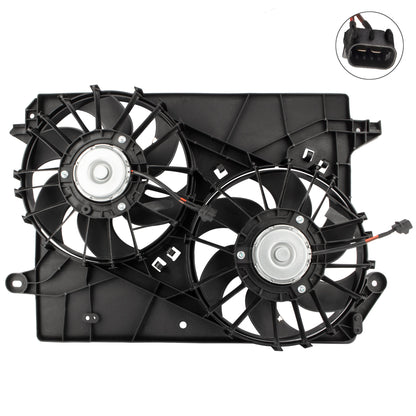 BOXI 620-039 5137714AA Dual Engine Cooling Fan Assembly Fit for Dodge Challenger 2008-2010 — product photo 2