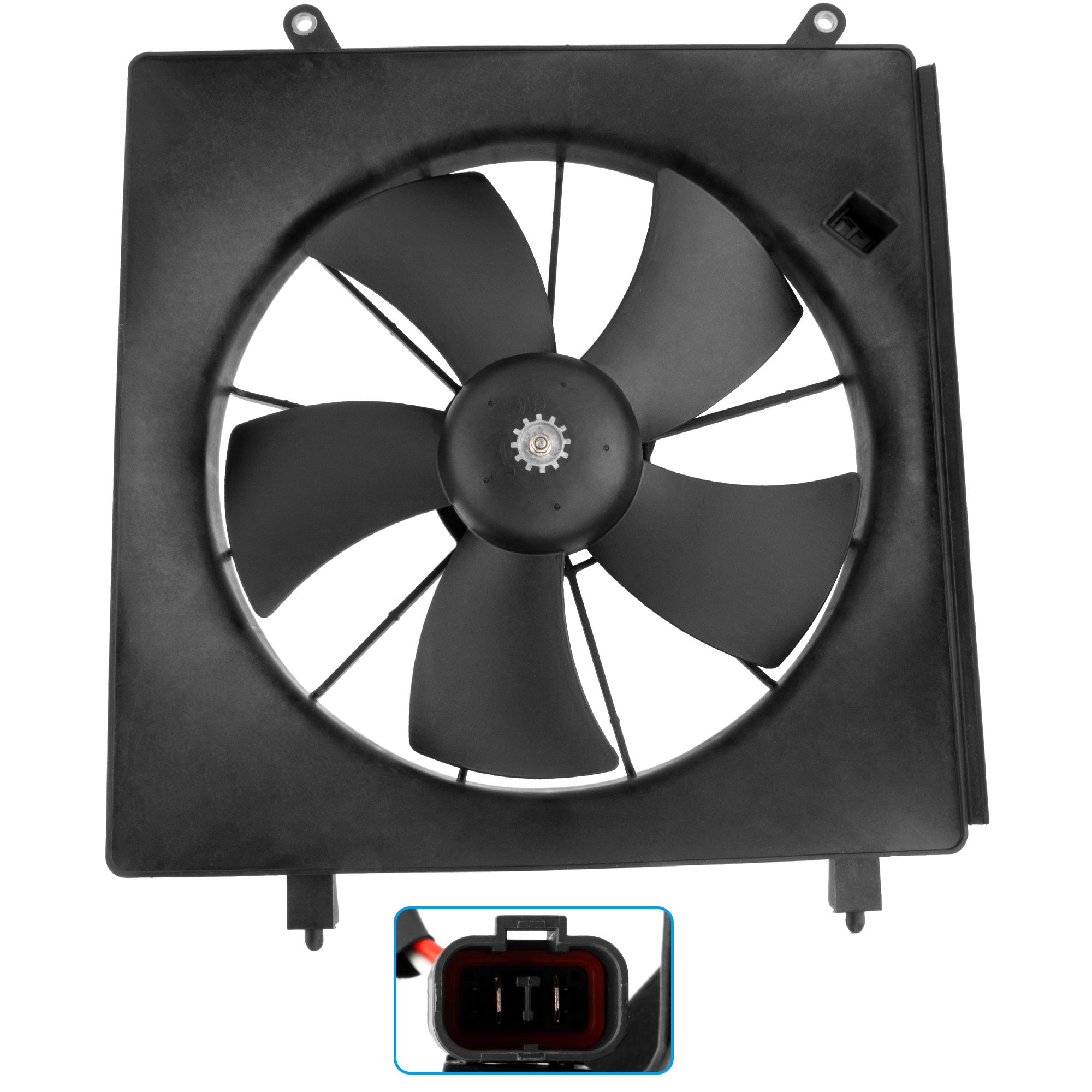 BOXI 620-232 Left/Driver Side Radiator Cooling Fan Assembly Fit for Honda CR-V 2002-2006 / Element