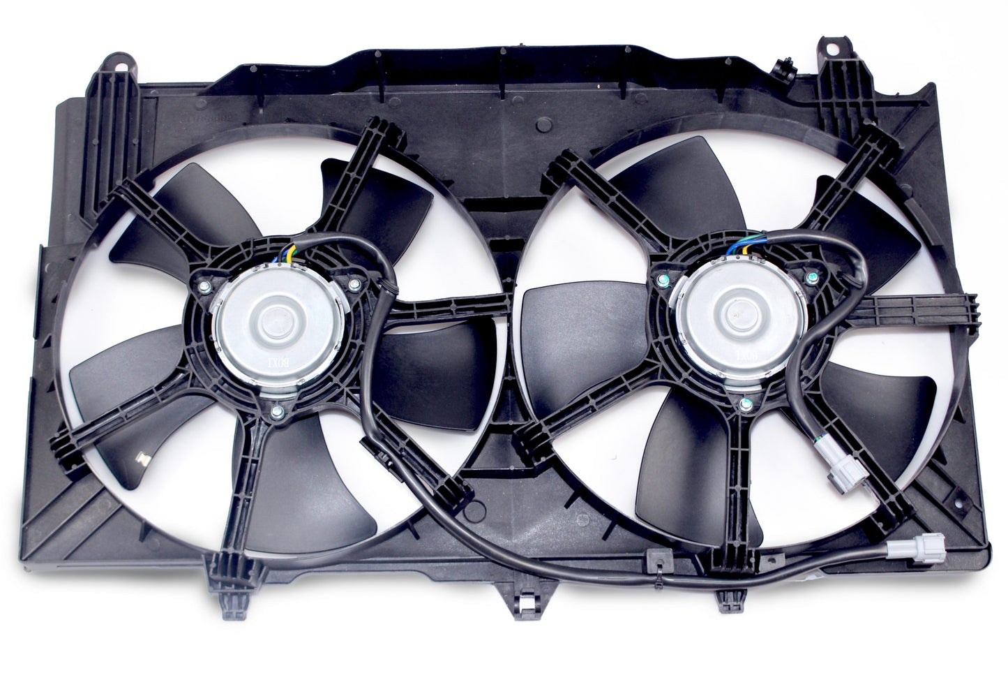BOXI Dual Radiator A/C Condenser Cooling Fan Motor Assembly for Nissan 350Z 2003 2004 2005 2006