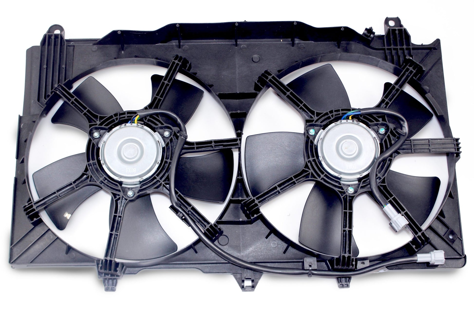 BOXI Dual Radiator A/C Condenser Cooling Fan Motor Assembly for Nissan 350Z 2003 2004 2005 2006