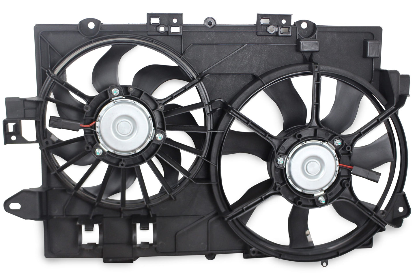 BOXI 621-052 Dual Radiator Cooling Fan Assembly Fit for 2006 2007 2008 for Chevy Equinox