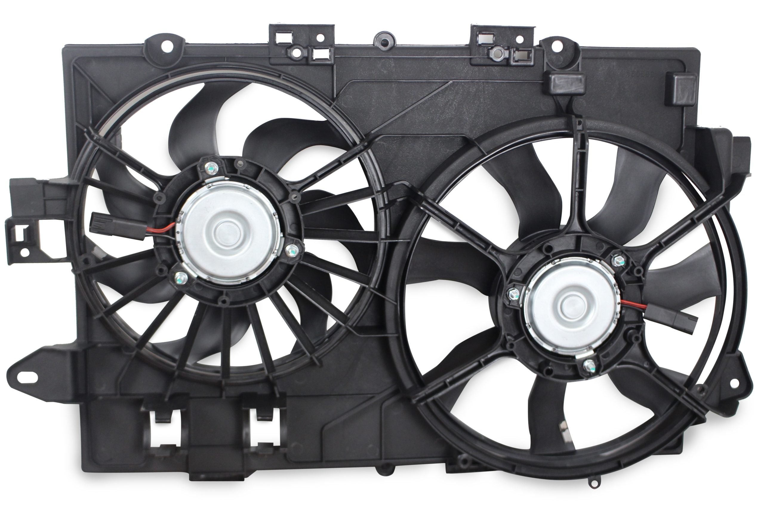 BOXI 621-052 Dual Radiator Cooling Fan Assembly Fit for 2006 2007 2008 for Chevy Equinox