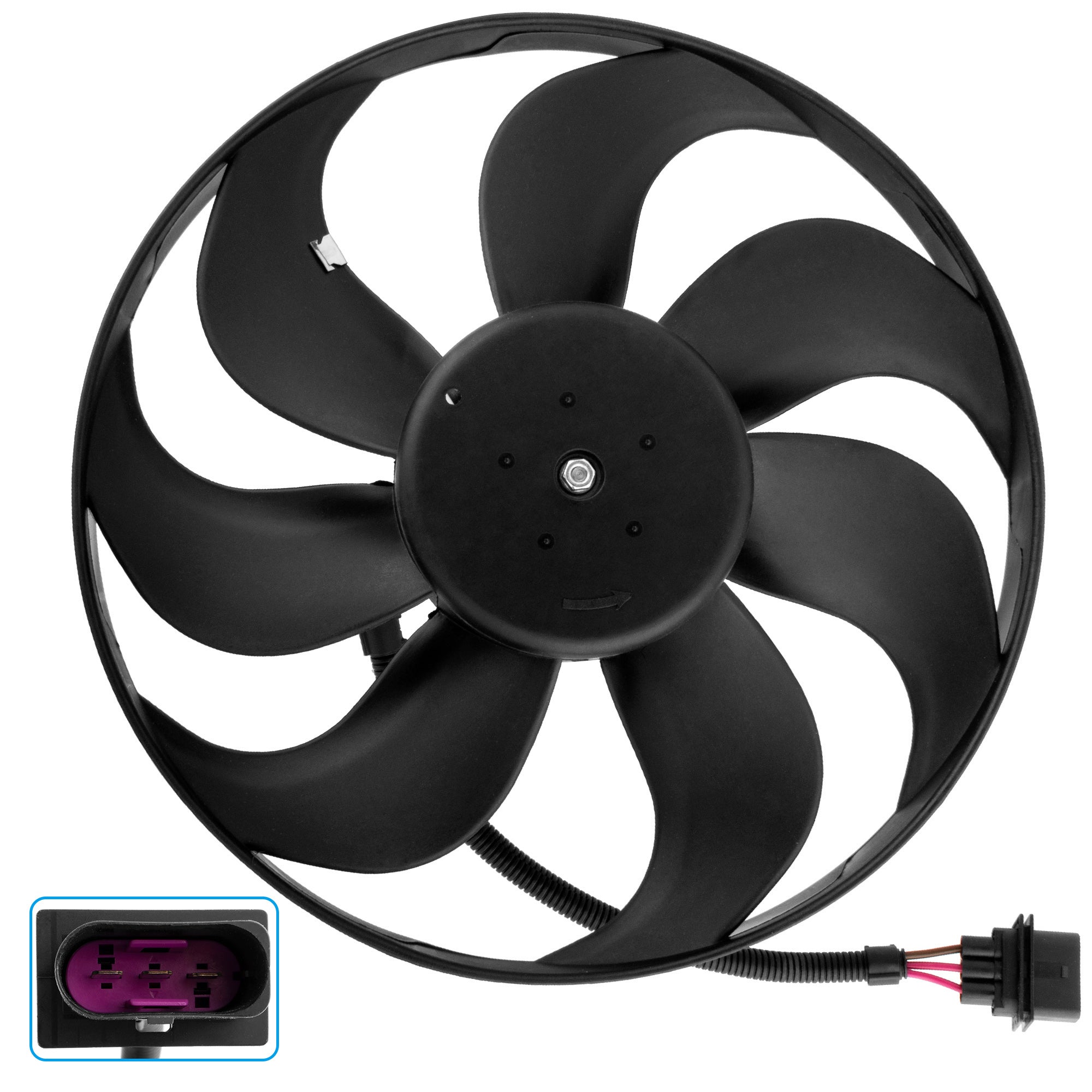 BOXI 620-799 Engine Cooling Left Side Fan Motor for T-T 2000-2002