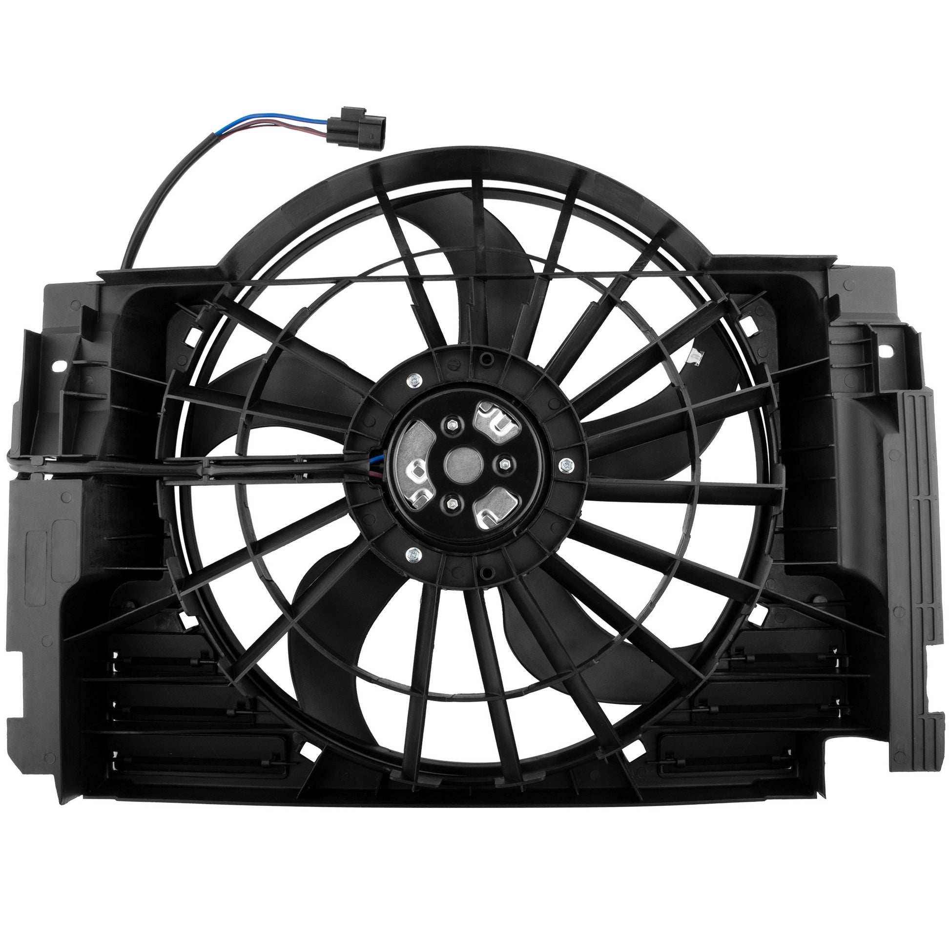 BOXI A/C Condenser Cooling Fan Assembly Fits for BMW E53 X5 2000 2001 2002 2003 2004 2005 2006 — product photo 2