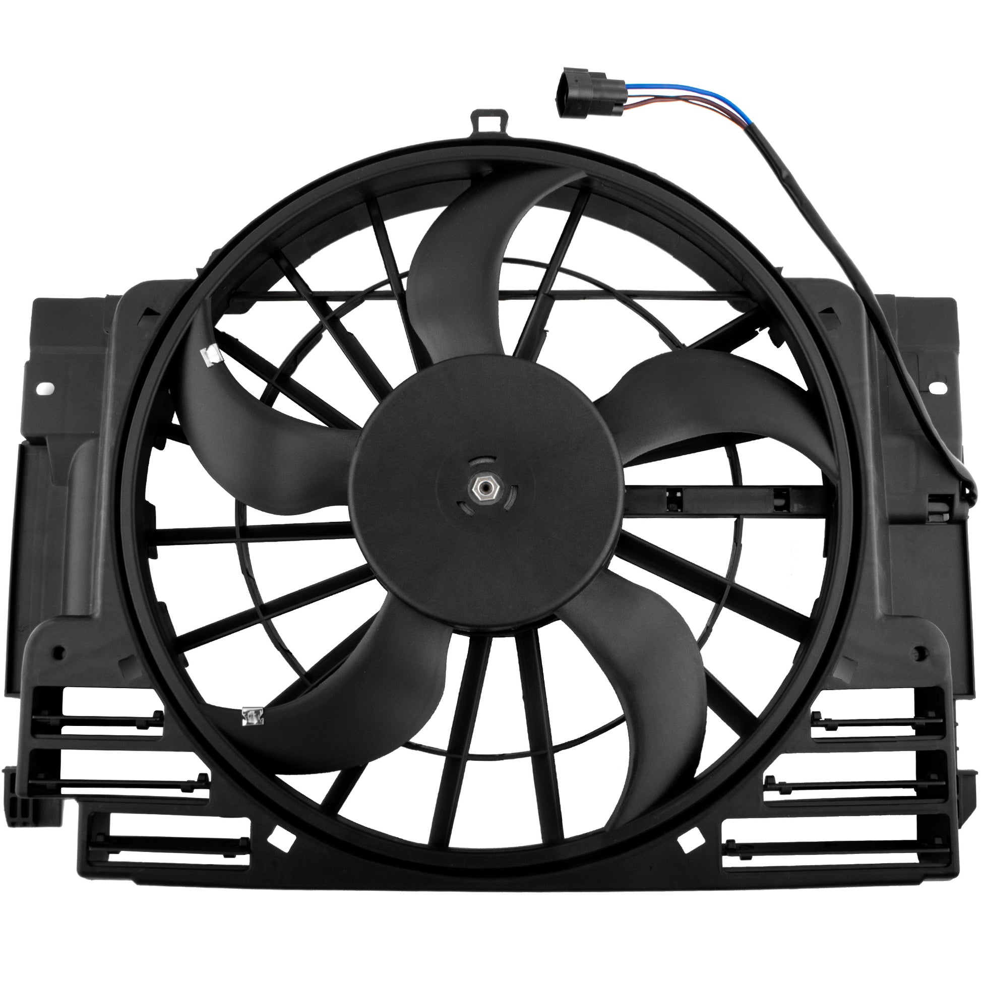 BOXI A/C Condenser Cooling Fan Assembly Fits for BMW E53 X5 2000 2001 2002 2003 2004 2005 2006 — product photo 5