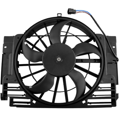 BOXI A/C Condenser Cooling Fan Assembly Fits for BMW E53 X5 2000 2001 2002 2003 2004 2005 2006 — product photo 5