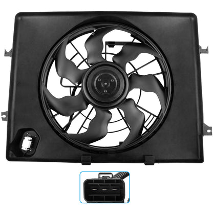 BOXI Engine Cooling Fan Assembly Fit for Hyundai Sonata 2011 2012 2.4L