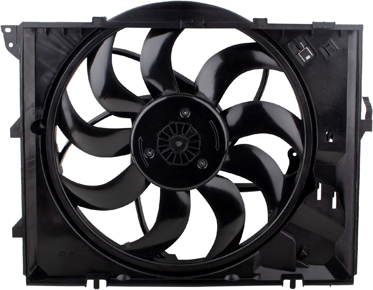 BOXI Radiator Cooling Fan Assembly for BMW 2008-13 128i Convertible