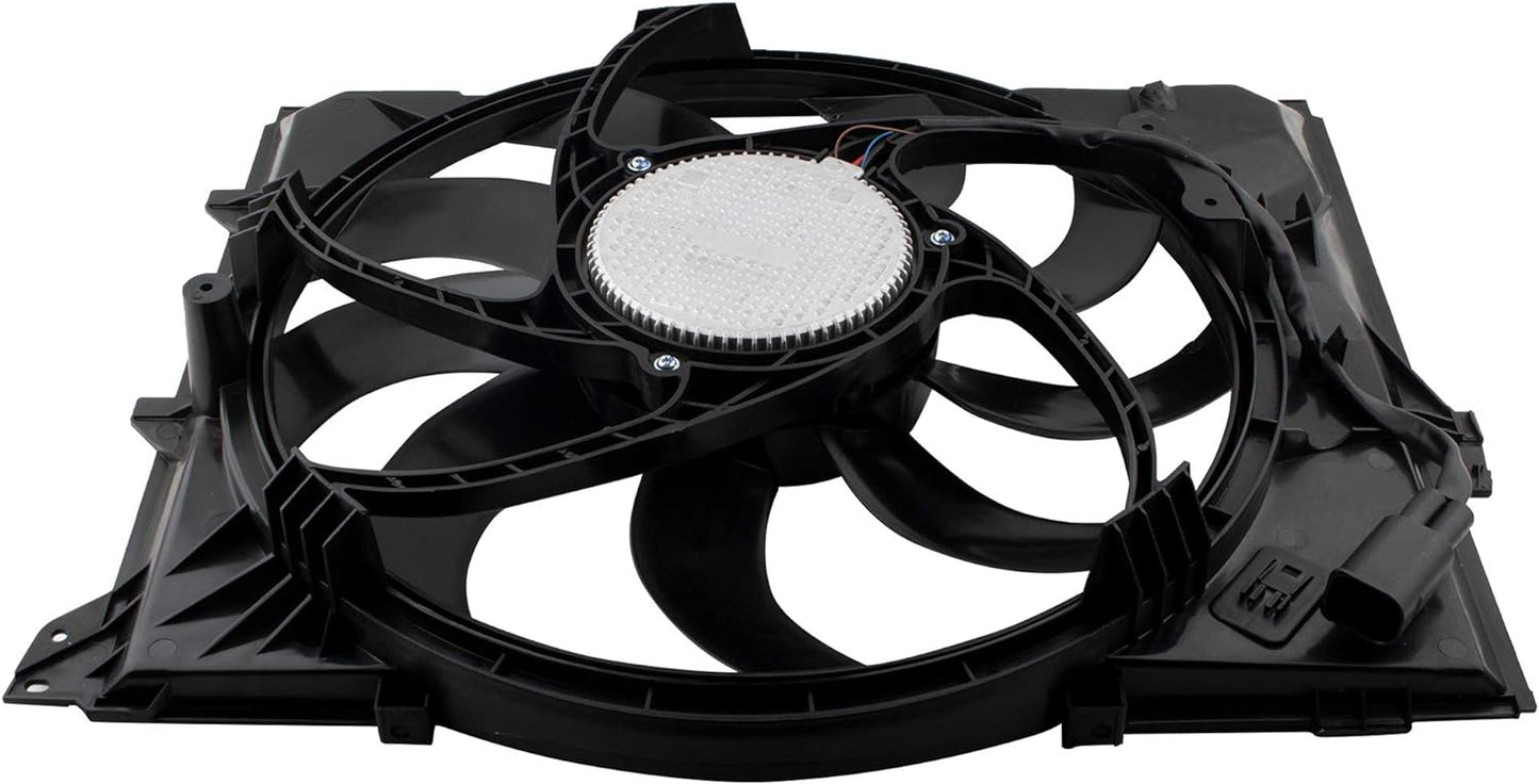 BOXI Radiator Cooling Fan Assembly for BMW 2008-13 128i Convertible — product photo 3