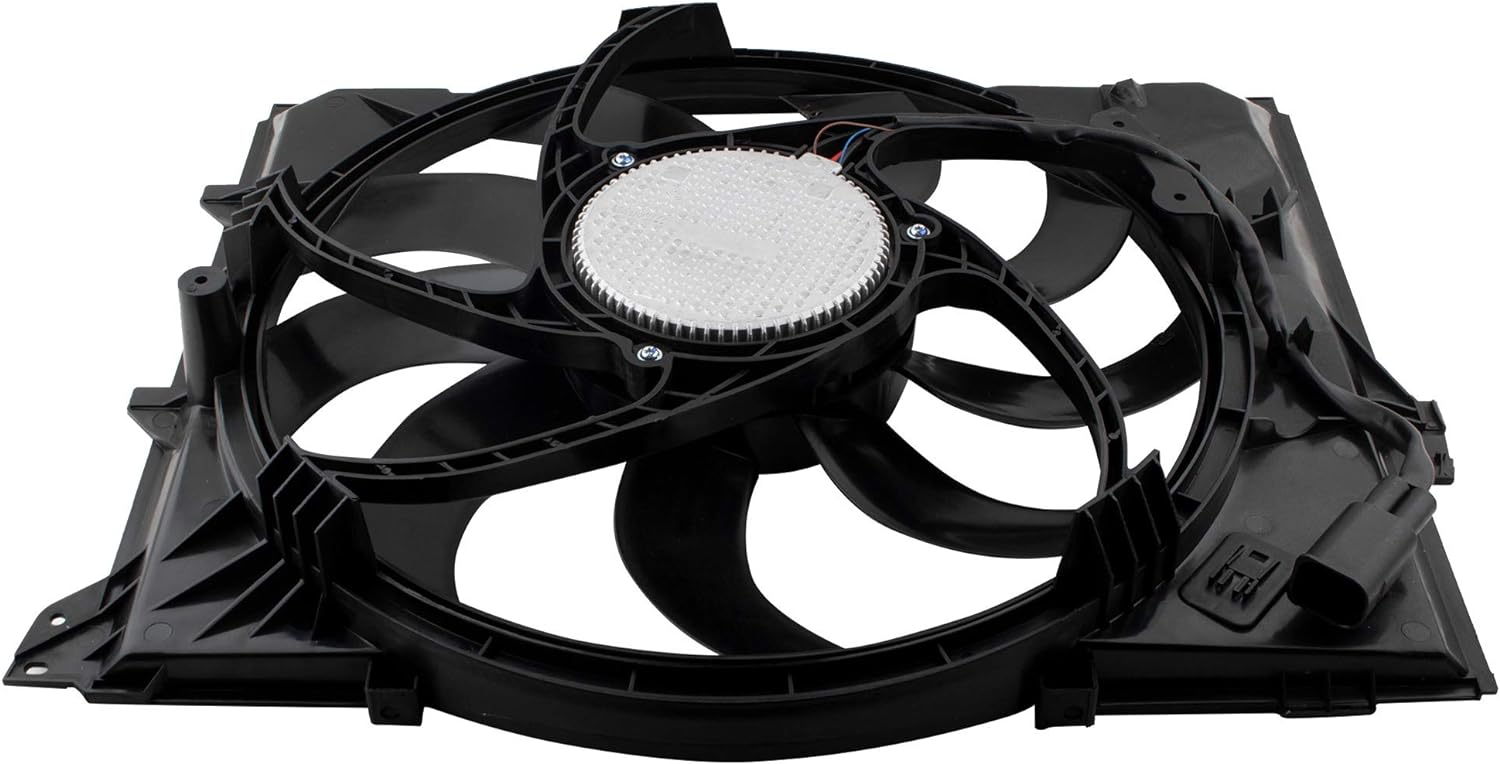 BOXI Radiator Cooling Fan Assembly for BMW 2008-13 128i Convertible — product photo 3